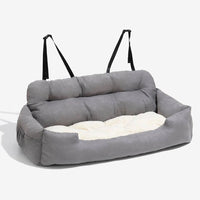 Lit coussin Chien⎮Adsoo™ pour Siège Voiture waterproof, Antidérapante Confort et Sécurité. Adsol wal