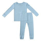 2024 New Arrivals Bamboo Fiber Toddler Baby Children's Pajamas Sets Suit For Girls Solid Long Sleeve Top+Pants Boys Sleepwear Wol Bos