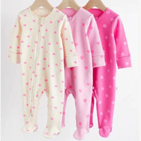 Pyjama bébé Tryo™ à manches longues | Pack 3 pièces en coton biologique. - Wol Bos