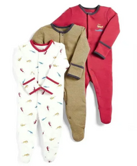 Pyjama Barboteuse- bébé LUXE™⎮3 pièces,manches longues doux et confortable. Wol.Bos