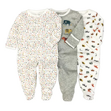 Pyjama Barboteuse- bébé LUXE™⎮3 pièces,manches longues doux et confortable. Wol.Bos