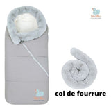 Chancelière- Woosy! sac de couchage bébé pour poussette intérieure cachemire. WolBos