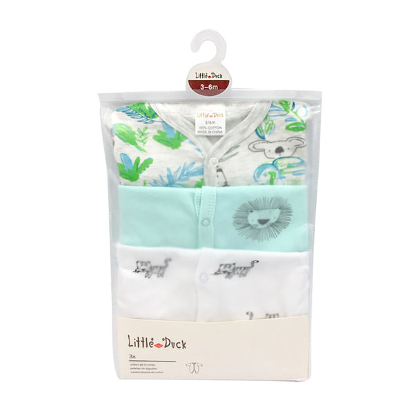 Barboteuse bébé à manches longues ! Ensemble de trois pièces en Pur coton. SolyBorg