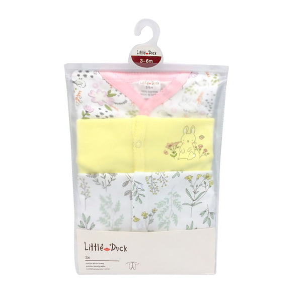 Barboteuse bébé à manches longues ! Ensemble de trois pièces en Pur coton. SolyBorg