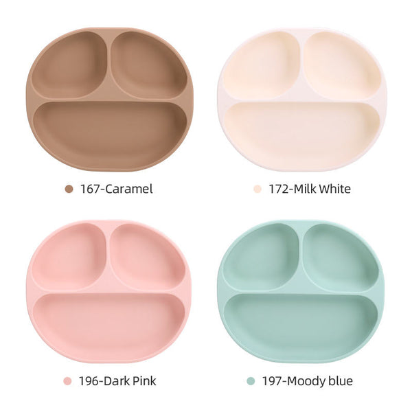 Ensembles de vaisselle alimentaire sans BPA bébé bol en silicone plaque silicone bébé vaisselle ensemble d'alimentation WolBos