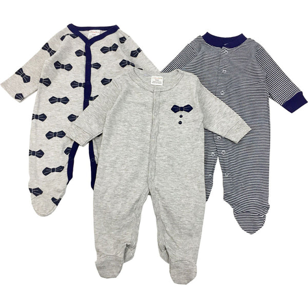 Barboteuse bébé à manches longues ! Ensemble de trois pièces en Pur coton. SolyBorg