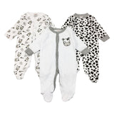 Barboteuse bébé à manches longues ! Ensemble de trois pièces en Pur coton. SolyBorg
